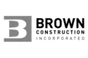 Brown construction grayscale logo (626x417) - a top ANZ contractor using HammerTech's construction safety intelligence software